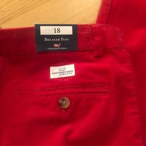 Vineyard Vines Corduroy Breaker Pant LighthouseRed